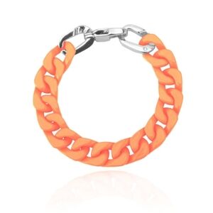 NWT VINTAGE HAVANA CHAIN BRACELET, ORANGE, ONE SIZE